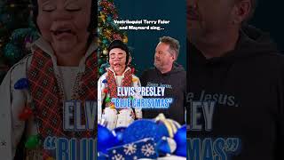 Wow Ventriloquist Terry Fator sings Elvis Presleys quotBlue Christmasquot [upl. by Airlia262]