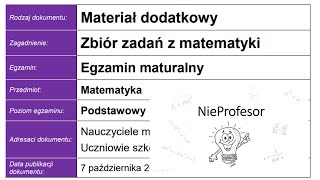 Zadanie 33 CKE zbiór zadań z matematyki poziom podstawowy [upl. by Forrester]