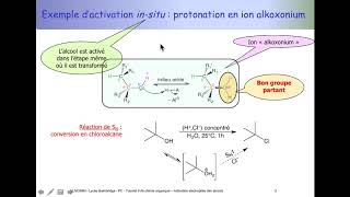 Tuto de chimie organique PCSI  activation électrophile des alcools [upl. by Irt752]