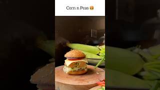 A burger for your health and soul 🍔 cornandpeas recipe burgerrecipe wholewheat healthy meal [upl. by Elbring818]