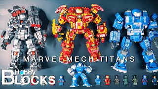 Unofficial Lego Marvel Mech Titans Compilation  Speed Build  Beat Building [upl. by Clorinde]