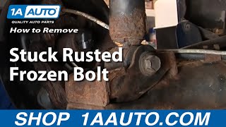 How to Remove Stuck Rusted Frozen Bolt by Heating With a Torch [upl. by Enialahs385]