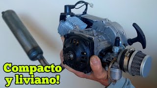 Motor 49cc para BICIMOTO O GO KART  Review completa [upl. by Inwat718]