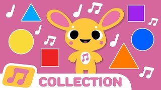 The Shapes Song Collection  Singing the Shapes Song for Kids  Learning the Shapes with TumTum [upl. by Ellekcim]