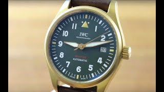 IWC Pilots Watch Spitfire Bronze 326802 IWC Watch Review [upl. by Goodill784]