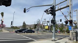 Polk St Railroad Crossing  Sylmar CA [upl. by Kirsteni]