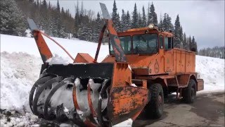 Huge Snowblower in Action in Utah [upl. by Otsenre369]