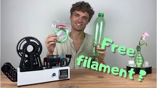 PETMachine make Your own 3D printer filament from plastic bottles at home DIY [upl. by Kezer]