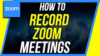 How to Record a Zoom Meeting  As Participant or Host [upl. by Radmen]