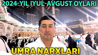 Умра зиёратига сафарга бориш нархлари ва шароитлари Haj Umra Ziyoratiga borish narxlari 20240720 [upl. by Brittan]