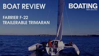 Boat Review  Farrier F22 Trailerable Trimaran [upl. by Yarised]