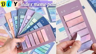 DIY Morandi Gradient Color Index Memo Pad  How to Make Index Memo Pad at Home [upl. by Tjaden337]