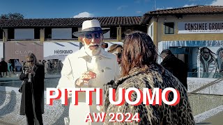 PITTI UOMO AW2024【FIRENZE】ピッティ ウォーモ 秋冬2024  Italian Mens Fashion [upl. by Nauqad188]