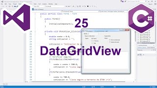 Programación Windows Forms C 25  DataGridView [upl. by Francisca]