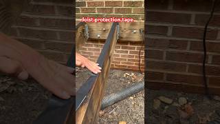 How to Prevent Joist Rot construction tips diy woodworking fyp shorts [upl. by Marilou]