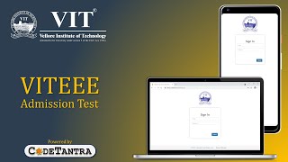 Steps describing how to take an online VITEEE Admission Test on CodeTantra platform [upl. by Mamie]