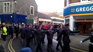 Remembrance Day Parade Galashiels 11112012 [upl. by Lierbag]