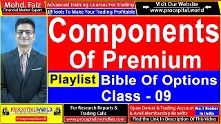 Procapital Bible of Options class 09  how to calculate option premium  what is option premium [upl. by Ninazan]