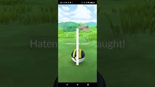 Registering Hatenna to my Pokedex in pokemongo pokemongoshorts ytshorts [upl. by Enogitna]