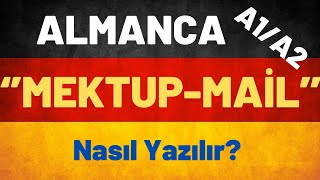 Almanca A1A2 MektupMail Yazma Kuralları 1 almancakelime almancaöğren almancaa1 [upl. by Orlantha]