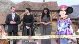 New Fantasyland Ribbon Cutting with Ginnifer Goodwin and Jordin Sparks [upl. by Rosalba]