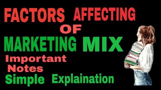 Factors affecting of marketing mixEnglish and Hindi [upl. by Arevle]