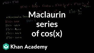 Maclaurin series of cosx  Series  AP Calculus BC  Khan Academy [upl. by Radbourne240]