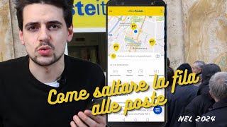 Prenota ticket POSTE ITALIANE  come funziona e come SALTARE LA FILA nel 2024 [upl. by Eynobe474]