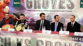 FROCH V GROVES FINAL PRESS CONFERENCE [upl. by Sissy71]