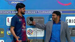 Dubai Thunders vs AZ Sports I LIVE I Match 18 I ICC Academy Ramadan T10 Tournament 2024 [upl. by Ailecra]