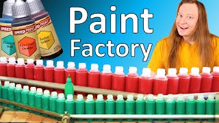 Inside a Paint Factory How Paint is Made Bottled and Packaged [upl. by Heyra]