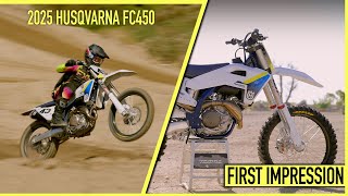 New Frame New Feel  2025 Husqvarna FC450 [upl. by Risteau]