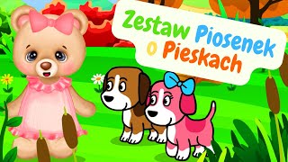 Piosenki dla dzieci o pieskach 12 GODZ 🐶 Zabawa amp zagadki dla dzieci 🐶 Pieski Małe Dwa 🐶 Kundel Bury [upl. by Ennaerb]