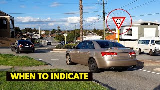 Roundabouts WHEN TO INDICATE ON AND OFF [upl. by Hahnert]