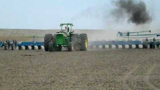 John Deere 6030 and 24 Row Kinze Planter [upl. by Aibsel52]