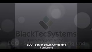 Eco Server Setup und Konfig  DEUTSCH HD [upl. by Elvin]