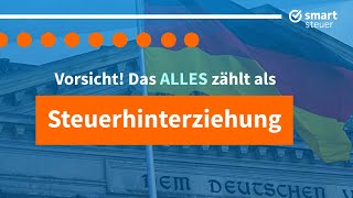 Vorsicht Das ALLES zählt als Steuerhinterziehung 2023 [upl. by Arten227]