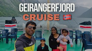 Norwegian fjords cruise  Geiranger  Hellesylt  Norway 4K [upl. by Adnilrem91]