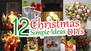 12 Easy DIY Christmas Decoration Ideas You Can Make at Home  2024 [upl. by Sivra]