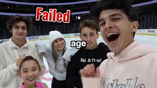 Ice Skating Challenge Amp World 🤯 [upl. by Kevina]