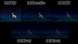 The Lion King  VHS Laserdisc DVD amp Bluray Comparison [upl. by Ciccia]