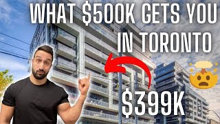 APARTMENT HUNTING IN TORONTO UNDER 500000 l 4 CONDO TOURS W PRICES [upl. by Troth779]