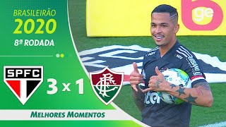 SÃO PAULO 3 X 1 FLUMINENSE  MELHORES MOMENTOS  8ª RODADA BRASILEIRÃO 2020  geglobo [upl. by Idahs]