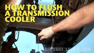 How To Flush a Transmission Cooler EricTheCarGuy [upl. by Laurice]