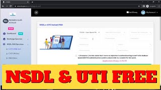 nsdl and uti ekyc pan card portal free registration [upl. by Valoniah201]