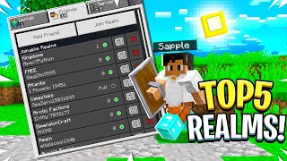 TOP 5 Realms SMP To Join Realm Code  Minecraft PE Windows 10 Xbox PS4 119 2022 [upl. by Eilyk]