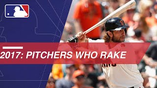 Pitchers who raked at the plate in 2017 [upl. by Shaylynn]