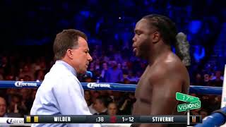 When talking shit goes wrong Deontay Wilder Vs Bermane Stiverne [upl. by Keefer168]