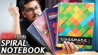 Best Spiral Notebook for Students 150 Rs Classmate Pulse Luxor Converge Youva Doms Spiral 🔥🔥 [upl. by Jonme]