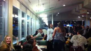 Dennys girl fight part 1 Chicopee MA [upl. by Ardnik]